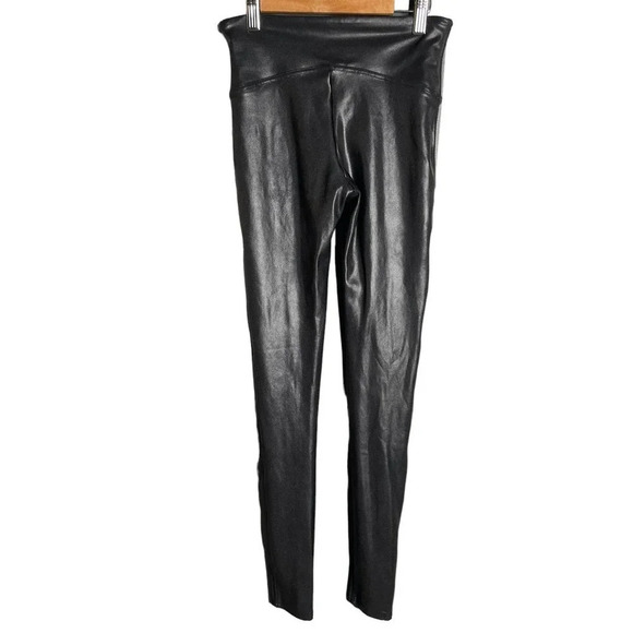Spanx Faux Leather Leggings Black Size S - Picture 3 of 6